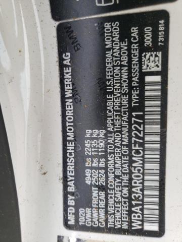 2021 BMW M440XI WBA13AR05MCF72271