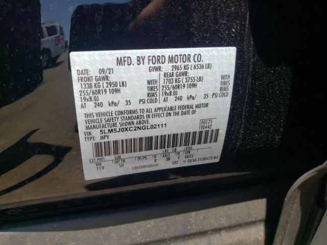 2022 LINCOLN AVIATOR 5LM5J0XC2NGL02111