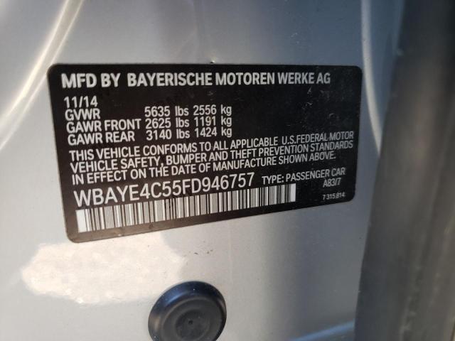 2015 BMW 740 LI WBAYE4C55FD946757