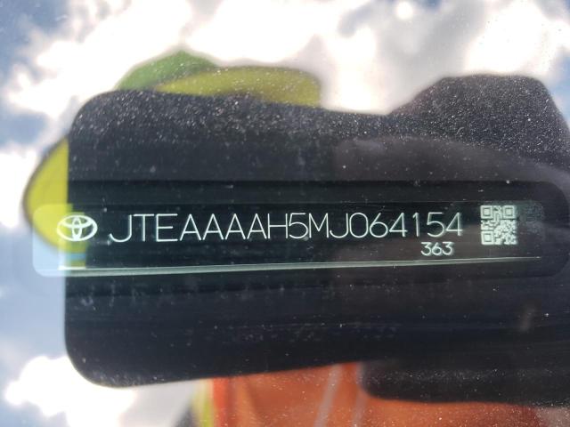 2021 TOYOTA VENZA JTEAAAAH5MJ064154