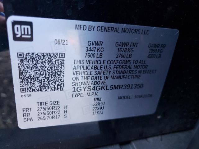 2021 CADILLAC ESCALADE S 1GYS4GKL5MR391350