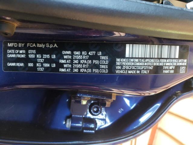 2016 FIAT 500X TREKK ZFBCFXCTXGP371147