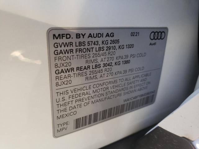 2021 AUDI SQ5 PRESTI WA1C4BFY9M2062043