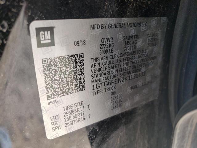 2019 GMC CANYON ALL 1GTG6FEN2K1131433