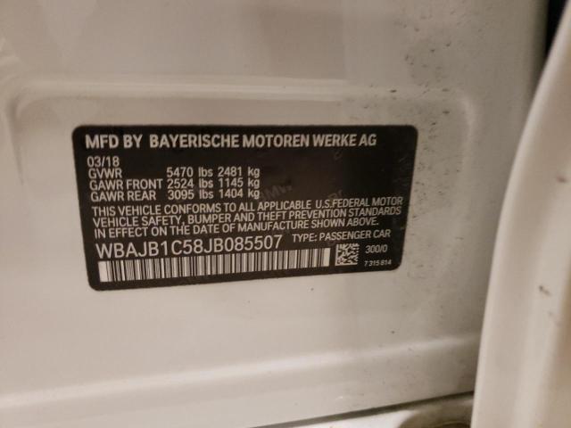 2018 BMW 530XE WBAJB1C58JB085507