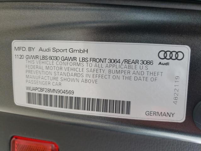 2021 AUDI RS7 WUAPCBF28MN904569