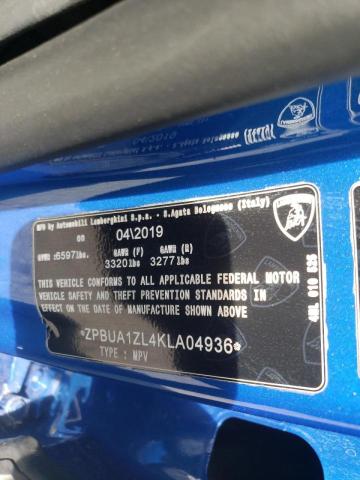2019 LAMBORGHINI URUS ZPBUA1ZL4KLA04936