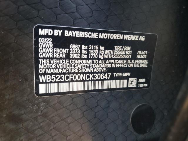 2022 BMW IX XDRIVE5 WB523CF00NCK30647