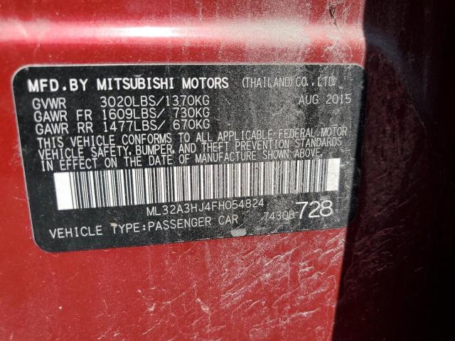 2015 MITSUBISHI MIRAGE DE ML32A3HJ4FH054824