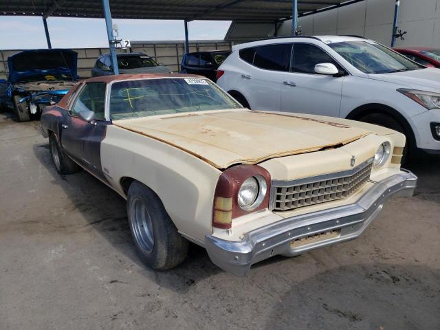 Salvage cars for sale at Anthony, TX auction: 1974 Chevrolet Monte Carl