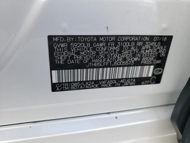 2018 LEXUS LS 500 JTHB5LFF1J5005573