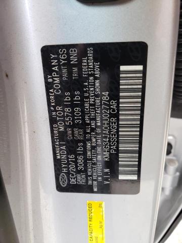2017 GENESIS G90 PREMIU KMHG34JA0HU027784