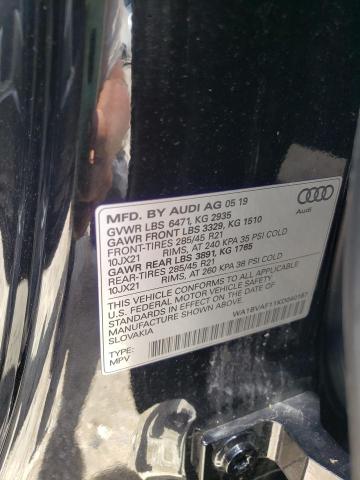 2019 AUDI Q8 PREMIUM WA1BVAF11KD040187