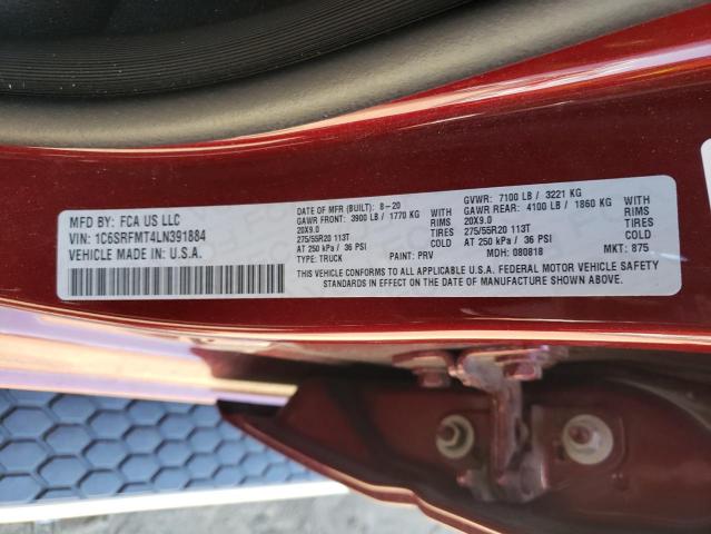 2020 DODGE RAM 1C6SRFMT4LN391884