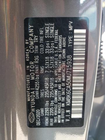 2021 HYUNDAI KONA NIGHT KM8K6CA50MU715938