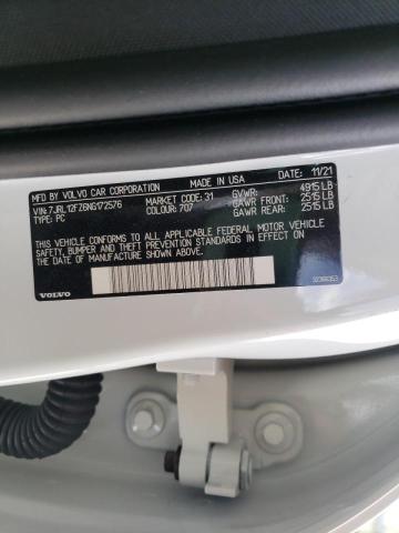 2022 VOLVO S60 B5 MOM 7JRL12FZ6NG172576