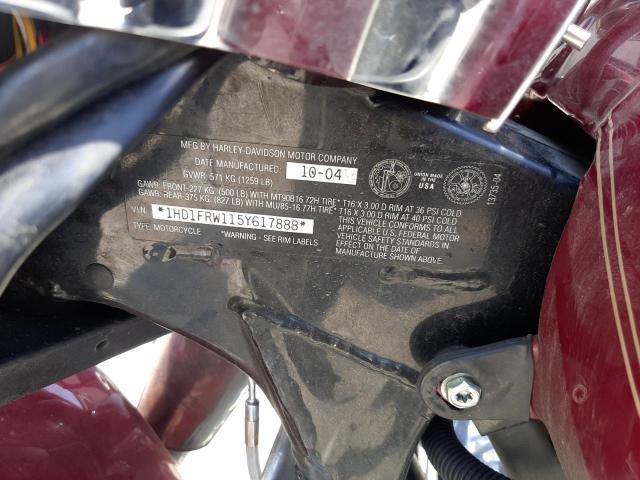 2005 HARLEY-DAVIDSON FLHRCI 1HD1FRW115Y617888