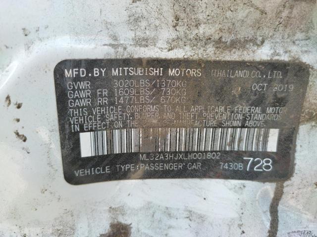 2020 MITSUBISHI MIRAGE ML32A3HJXLH001802