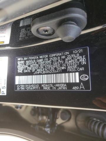 2022 LEXUS UX 250H BA JTHP9JBHXN2056471