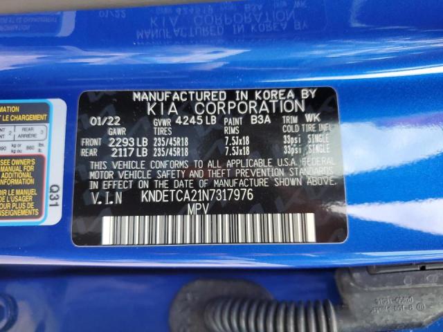 2022 KIA SELTOS SX KNDETCA21N7317976