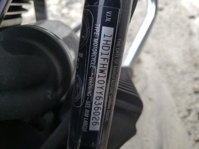 2000 HARLEY-DAVIDSON FLHPI 1HD1FHW10YY636026