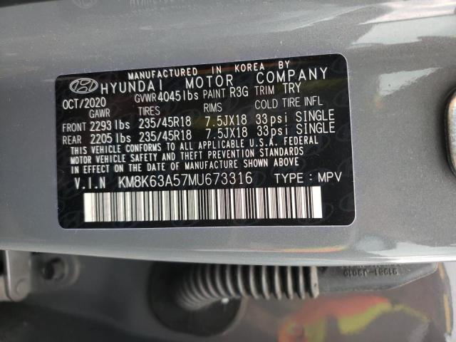 2021 HYUNDAI KONA NIGHT KM8K63A57MU673316