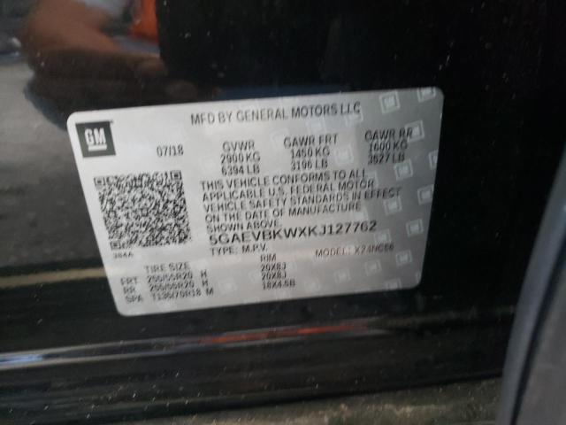 2019 BUICK ENCLAVE PR 5GAEVBKWXKJ127762