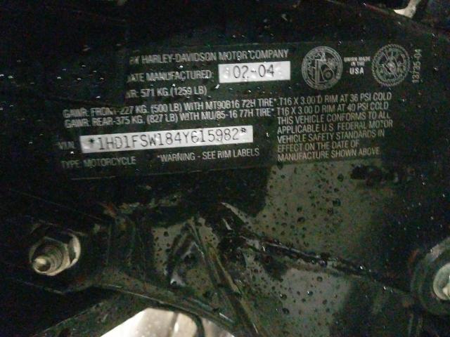 2004 HARLEY-DAVIDSON ROAD GLIDE 1HD1FSW184Y615982