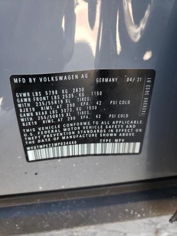 2021 VOLKSWAGEN ID.4 PRO S WVGTMPE22MP034440