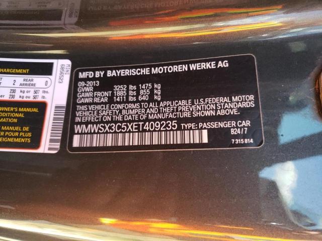 WMWSX3C5XET409235 Mini Cooper