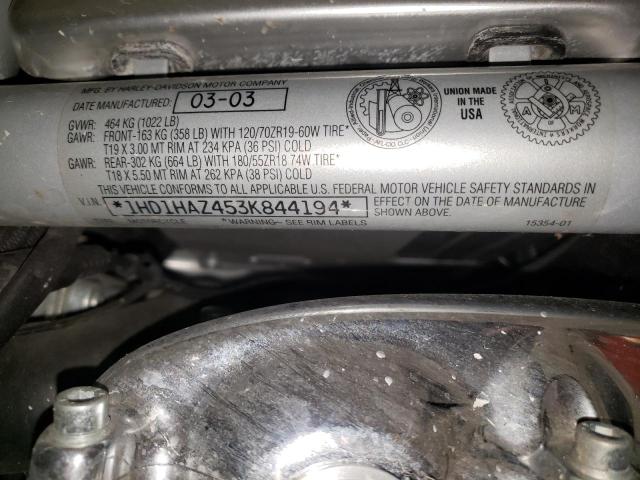 2003 HARLEY-DAVIDSON VRSCA ANNI 1HD1HAZ453K844194