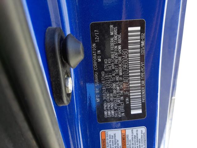 2018 SUBARU BRZ 2.0 TS JF1ZCAD10J9600480