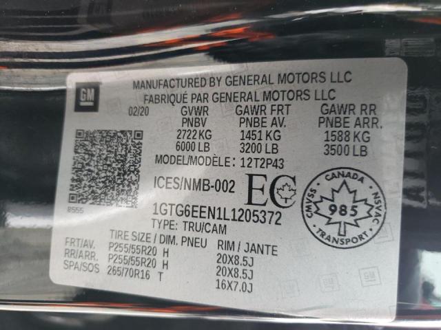 2020 GMC CANYON DEN 1GTG6EEN1L1205372