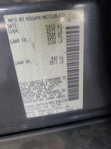 2015 NISSAN ALTIMA SE 1N4AL3AP1FN903820