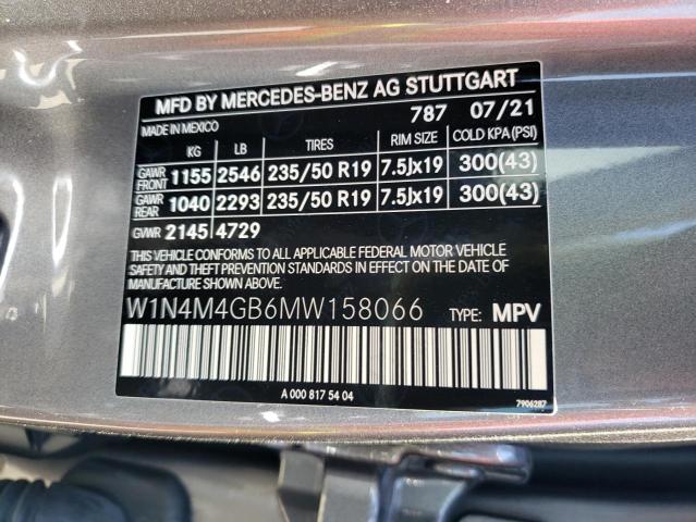 2021 MERCEDES-BENZ GLB 250 W1N4M4GB6MW158066