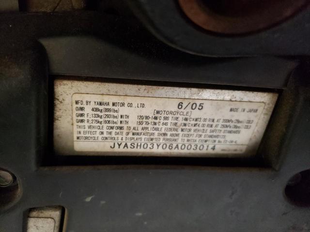 2006 YAMAHA YP400 JYASH03Y06A003014