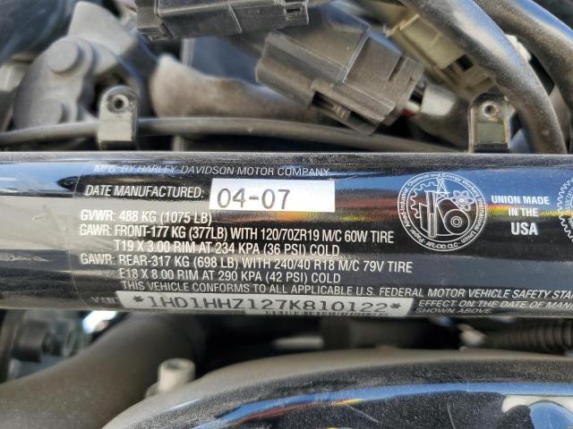 2007 HARLEY-DAVIDSON VRSCDX 1HD1HHZ127K810122
