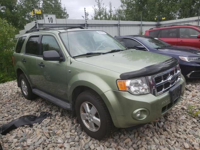 Salvage cars for sale from Copart Appleton, WI: 2008 Ford Escape XLT