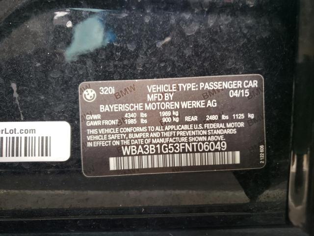 2015 BMW 320 I - WBA3B1G53FNT06049
