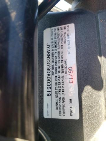 2013 YAMAHA YZFR1 C JYARN23Y8DA003519