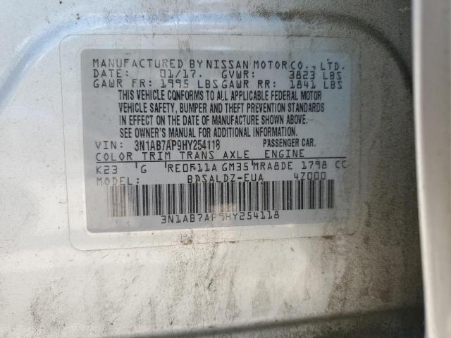 2017 NISSAN 180SX 3N1AB7AP9HY254118