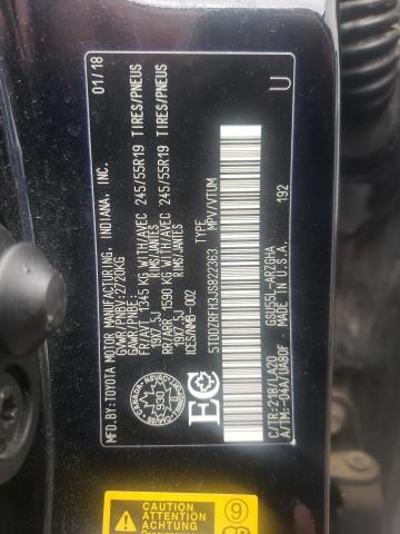 2018 TOYOTA HIGHLANDER - 5TDDZRFH3JS822363