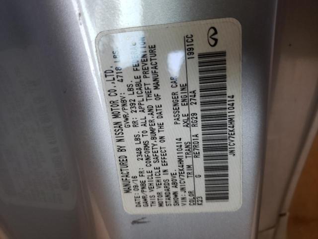 2017 INFINITI Q60 BASE JN1CV7EK4HM110414