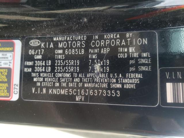 2018 KIA SEDONA SXL KNDME5C16J6373353