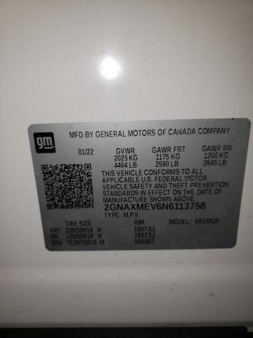 2022 CHEVROLET EQUINOX RS 2GNAXMEV6N6113758