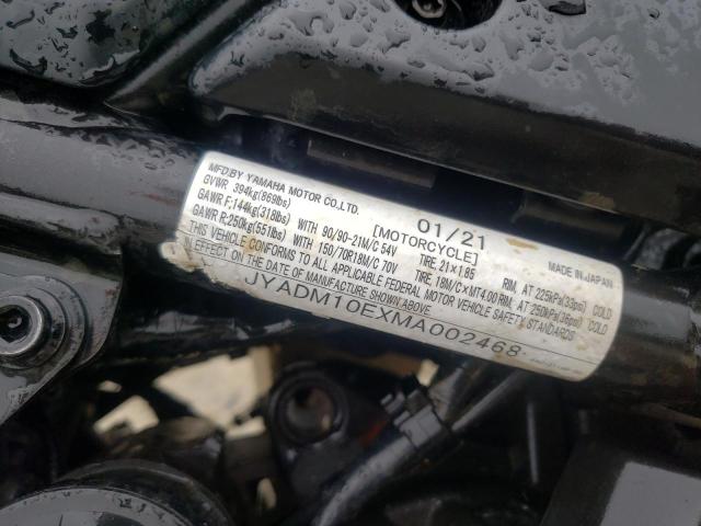 2021 YAMAHA XTZ690 JYADM10EXMA002468