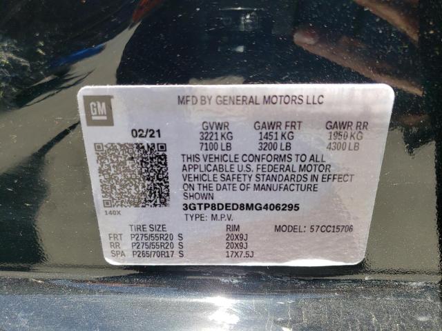 2021 GMC SIERRA LIM 3GTP8DED8MG406295