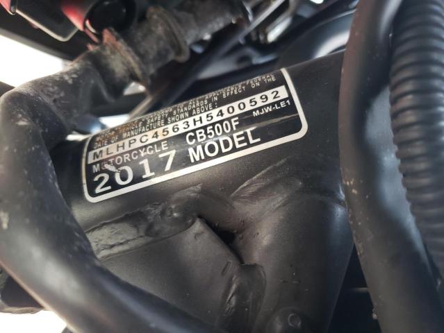 2017 HONDA CB500 F MLHPC4563H5400592