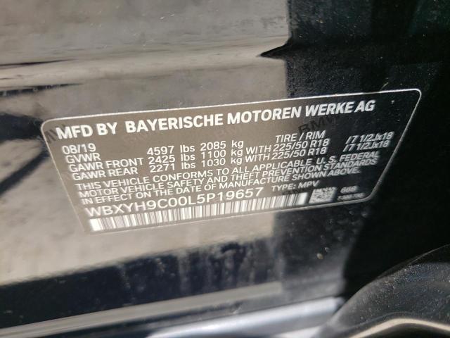 2020 BMW X2 SDRIVE2 WBXYH9C00L5P19657