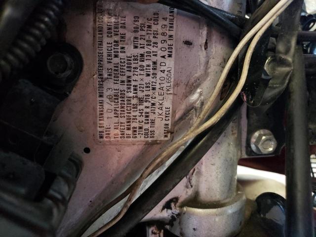 2004 KAWASAKI KL650 A JKAKLEA104DA09894